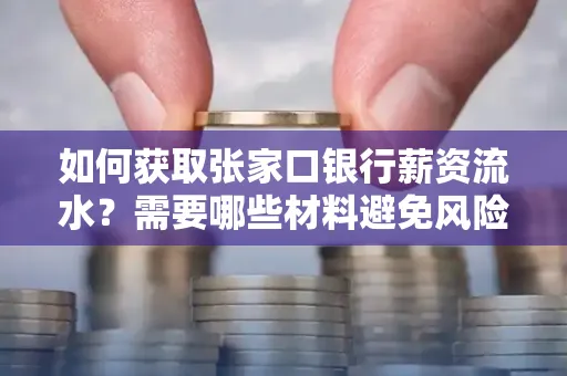 如何获取张家口银行薪资流水？需要哪些材料避免风险快速办理？