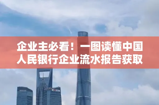 企业主必看！一图读懂中国人民银行企业流水报告获取全流程