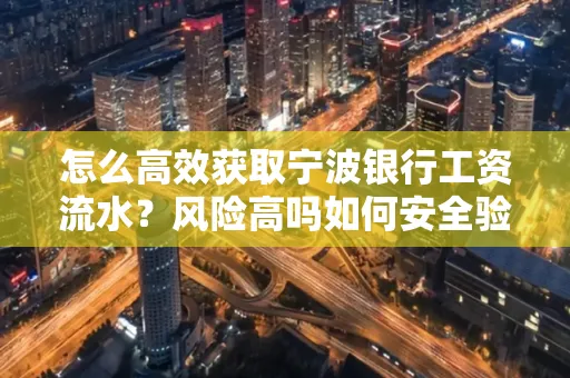 怎么高效获取宁波银行工资流水？风险高吗如何安全验证？