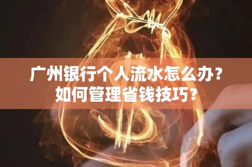 广州银行个人流水怎么办？如何管理省钱技巧？